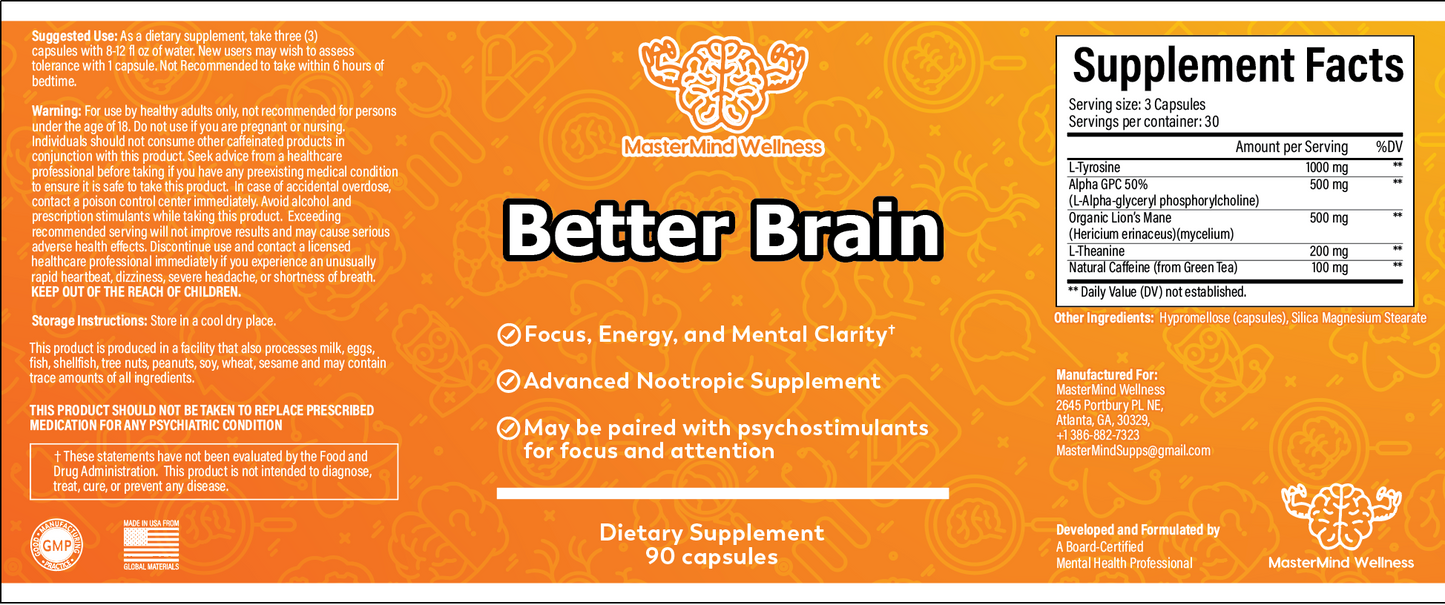 Better Brain - The Natural Stimulant Alternative
